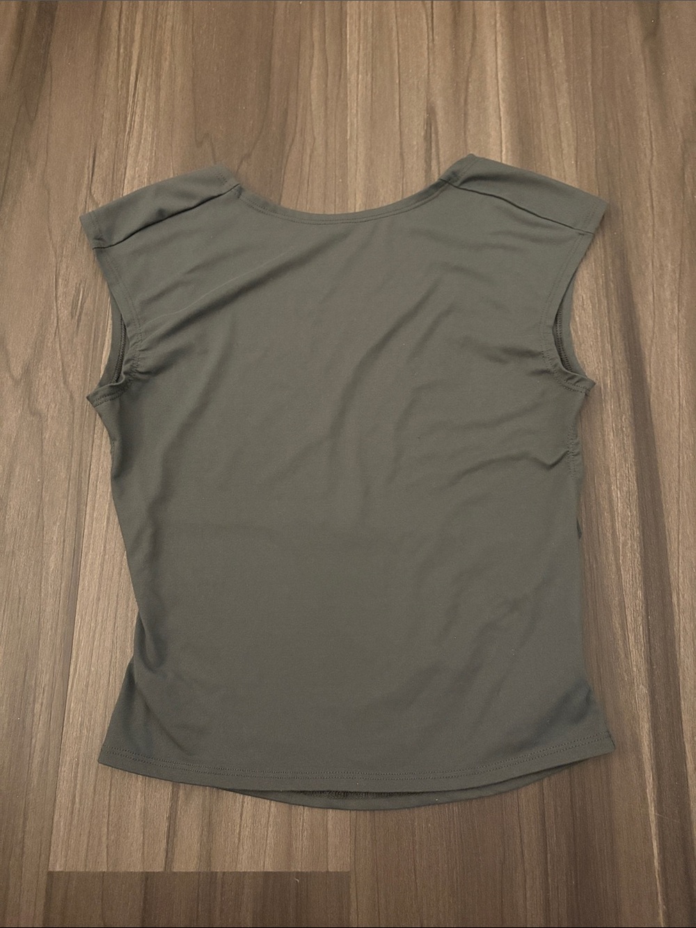 Open Back Grey Top